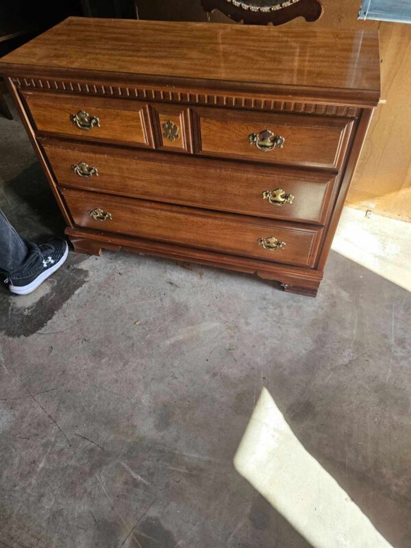 Brown 4 Drawer Dresser with Mirror