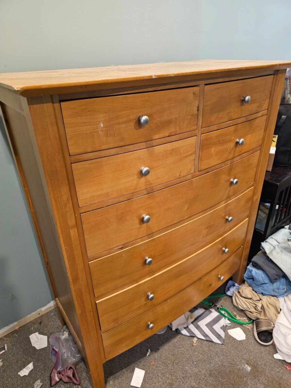 Blonde Set Tall Dresser, Long Dresser and a Night Stand - Image 3