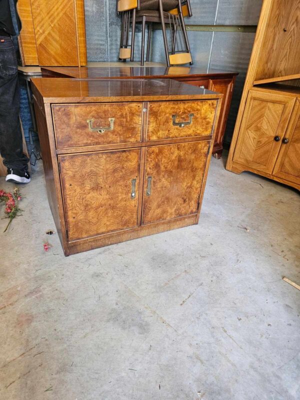 End Table with Drawers & Cabinet