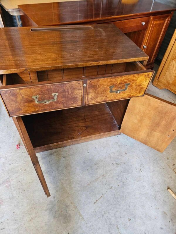 End Table with Drawers & Cabinet - Image 2