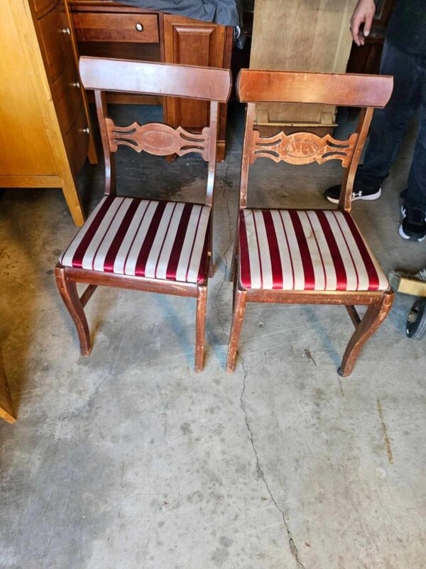 Set of 2 Chairs-Candy Cane Striped